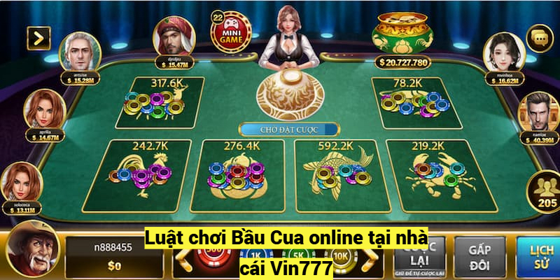 Luật chơi Bầu Cua online tại nhà cái Vin777